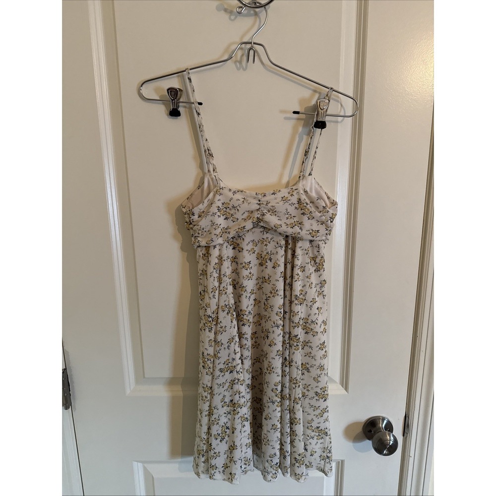 KIRIOUS LOS ANGELES blue and white floral‎ spaghetti strap mini dress Size Small - Picture 4 of 6